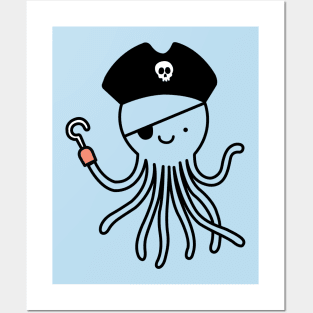 Pirate Octopus Posters and Art